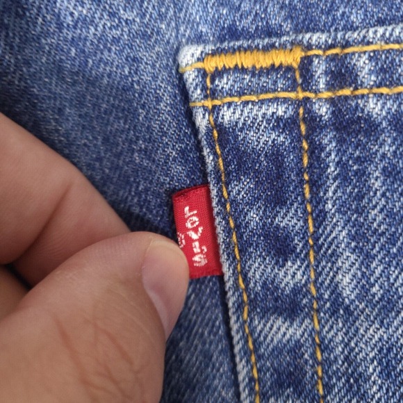 Vintage Levi's 501 Jeans‎ Mens 37x30.5 Blue Button Fly Red Tab Denim Medium Wash - Picture 11 of 16